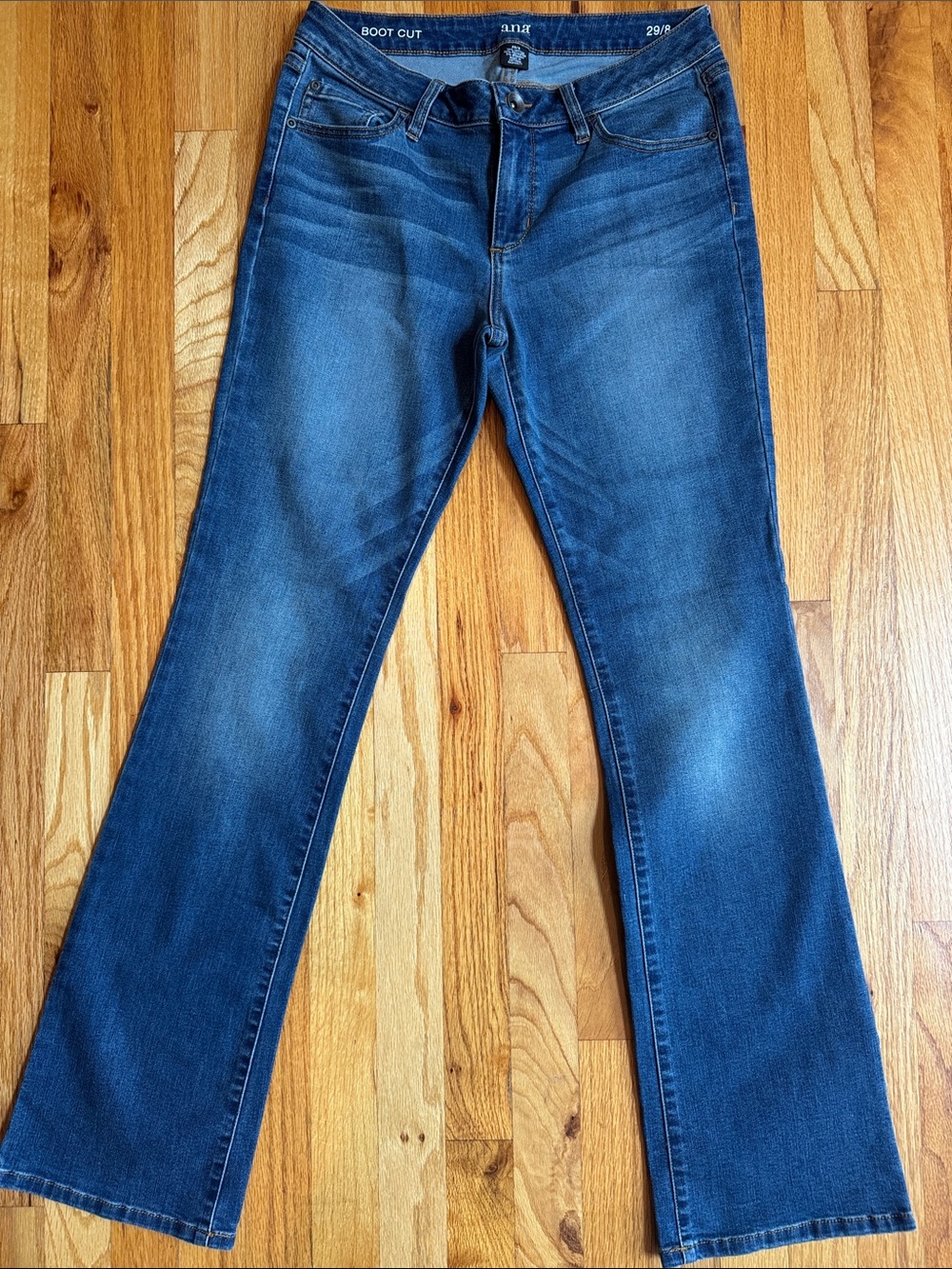Dark blue bootcut jeans